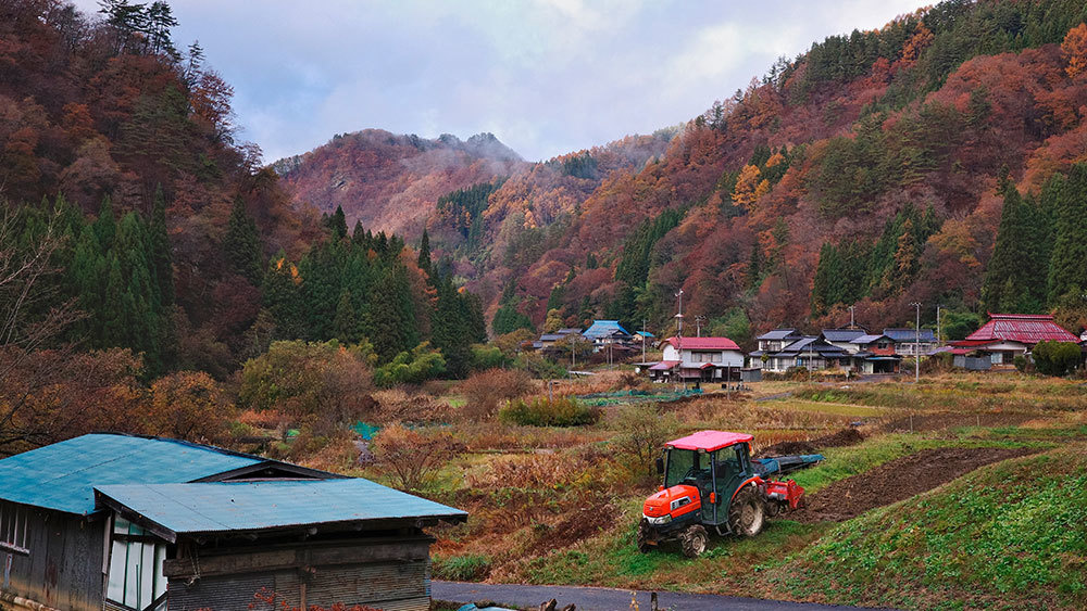 11月　晩秋の山里春山安二